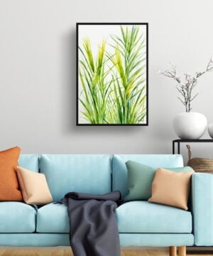 Japanese Sedge Watercolour Botanical Art Print - Carex Oshimensis Everillo Minimalist Framed Plant Wall Art 15 Japanese Sedge Watercolour Botanical Art Print - Carex Oshimensis Everillo Minimalist Framed Plant Wall Art - Image 2