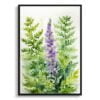 Hairy lip fern (Cheilanthes Lanosa) Watercolour Botanical Art Print - Woolly Fern Framed Plant Wall Art 1 watercolour botanical print flowers cheilanthes lanosa front view