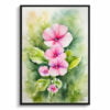 Twinspur Watercolour Botanical Art Print - Diascia Personata Framed Plant Wall Art 2 watercolour botanical print flowers diascia personata front view
