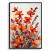 Wallflower Watercolour Botanical Art Print - Erysimum Winter Orchid Framed Plant Wall Art 1 watercolour botanical print flowers erysimum winter orchid front view