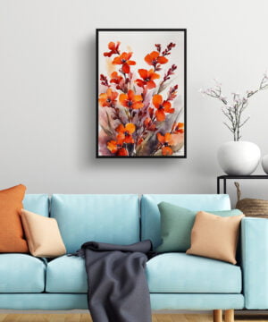 Wallflower Watercolour Botanical Art Print - Erysimum Winter Orchid Framed Plant Wall Art 15 Wallflower Watercolour Botanical Art Print - Erysimum Winter Orchid Framed Plant Wall Art - Image 2