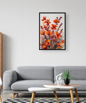 Wallflower Watercolour Botanical Art Print - Erysimum Winter Orchid Framed Plant Wall Art 16 Wallflower Watercolour Botanical Art Print - Erysimum Winter Orchid Framed Plant Wall Art - Image 3