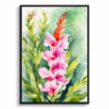 Dragon flower Watercolour Botanical Art Print - Snapdragon Framed Plant Wall Art 1 watercolour botanical print flowers snapdragon front view