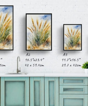 Peruvian feather grass Watercolour Botanical Art Print - Stipa ichu Framed Plant Wall Art 17 Peruvian feather grass Watercolour Botanical Art Print - Stipa ichu Framed Plant Wall Art - Image 4