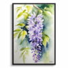 Burford Watercolour Botanical Art Print - Wisteria x Valderi Framed Plant Wall Art 1 watercolour botanical print flowers wisteria x valderi front view