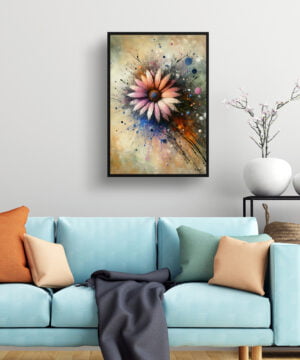 African Daisies (Gazania) Oil Painting Style Art Print - Whimsical Painting Framed Plant Wall Art 15 African Daisies (Gazania) Oil Painting Style Art Print - Whimsical Painting Framed Plant Wall Art - Image 2