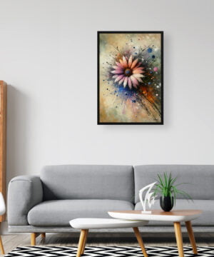 African Daisies (Gazania) Oil Painting Style Art Print - Whimsical Painting Framed Plant Wall Art 16 African Daisies (Gazania) Oil Painting Style Art Print - Whimsical Painting Framed Plant Wall Art - Image 3