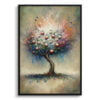 Apple tree (Malus Domestica) Oil Painting Style Art Print - Whimsical Painting Framed Plant Wall Art 2 oil whimsical flowers apple treemalus domestica front view