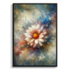 Asteraceae (Chrysanthemum) Oil Painting Style Art Print - Whimsical Painting Framed Plant Wall Art 1 oil whimsical flowers asteraceaechrysanthemum front view