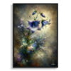 Bellflower (Campanula) Oil Painting Style Art Print - Whimsical Painting Framed Plant Wall Art 1 oil whimsical flowers bellflowercampanula front view
