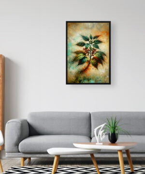 Big Leaved Pepper Vine (Ampelopsis megalophylla) Oil Painting Style Art Print - Whimsical Painting Framed Plant Wall Art 16 Big Leaved Pepper Vine (Ampelopsis megalophylla) Oil Painting Style Art Print - Whimsical Painting Framed Plant Wall Art - Image 3