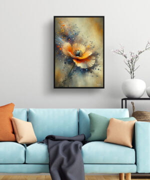 California Poppy (Eschscholzia) Oil Painting Style Art Print - Whimsical Painting Framed Plant Wall Art 15 California Poppy (Eschscholzia) Oil Painting Style Art Print - Whimsical Painting Framed Plant Wall Art - Image 2
