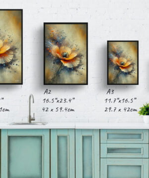 California Poppy (Eschscholzia) Oil Painting Style Art Print - Whimsical Painting Framed Plant Wall Art 17 California Poppy (Eschscholzia) Oil Painting Style Art Print - Whimsical Painting Framed Plant Wall Art - Image 4