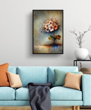 Geranium (Pelargoniums) Oil Painting Style Art Print - Whimsical Painting Framed Plant Wall Art 15 Geranium (Pelargoniums) Oil Painting Style Art Print - Whimsical Painting Framed Plant Wall Art - Image 2