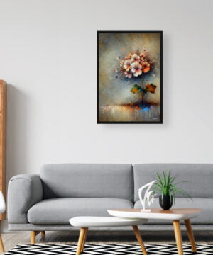 Geranium (Pelargoniums) Oil Painting Style Art Print - Whimsical Painting Framed Plant Wall Art 16 Geranium (Pelargoniums) Oil Painting Style Art Print - Whimsical Painting Framed Plant Wall Art - Image 3