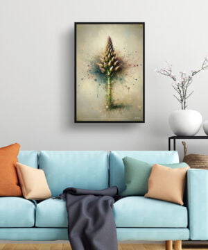 Gijnlim (Asparagus Officinalis) Oil Painting Style Art Print - Whimsical Painting Framed Plant Wall Art 15 Gijnlim (Asparagus Officinalis) Oil Painting Style Art Print - Whimsical Painting Framed Plant Wall Art - Image 2