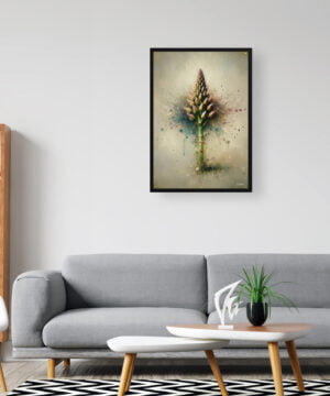 Gijnlim (Asparagus Officinalis) Oil Painting Style Art Print - Whimsical Painting Framed Plant Wall Art 16 Gijnlim (Asparagus Officinalis) Oil Painting Style Art Print - Whimsical Painting Framed Plant Wall Art - Image 3