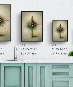 Gijnlim (Asparagus Officinalis) Oil Painting Style Art Print - Whimsical Painting Framed Plant Wall Art 17 Gijnlim (Asparagus Officinalis) Oil Painting Style Art Print - Whimsical Painting Framed Plant Wall Art - Image 4