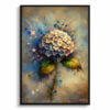 Hortensia (Hydrangea) Oil Painting Style Art Print - Whimsical Painting Framed Plant Wall Art 2 oil whimsical flowers hortensiahydrangea front view
