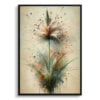 Japanese Sedge (Carex Oshimensis Everillo) Oil Painting Style Art Print - Whimsical Painting Framed Plant Wall Art 1 oil whimsical flowers japanese sedgecarex oshimensis everillo front view