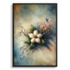 Jasmine (Jasminum officinale) Oil Painting Style Art Print - Whimsical Painting Framed Plant Wall Art 1 oil whimsical flowers jasminejasminum officinale front view