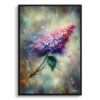 Lilac (Syringa vulgaris) Oil Painting Style Art Print - Whimsical Painting Framed Plant Wall Art 2 oil whimsical flowers lilacsyringa vulgaris front view