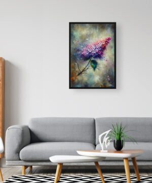 Lilac (Syringa vulgaris) Oil Painting Style Art Print - Whimsical Painting Framed Plant Wall Art 16 Lilac (Syringa vulgaris) Oil Painting Style Art Print - Whimsical Painting Framed Plant Wall Art - Image 3