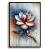 Magnolia (grandiflora) Oil Painting Style Art Print - Whimsical Painting Framed Plant Wall Art 2 oil whimsical flowers magnoliagrandiflora front view
