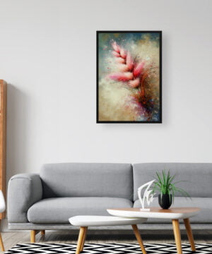 Pink Muhly Grass (Muhlenbergia) Oil Painting Style Art Print - Whimsical Painting Framed Plant Wall Art 16 Pink Muhly Grass (Muhlenbergia) Oil Painting Style Art Print - Whimsical Painting Framed Plant Wall Art - Image 3