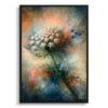 Queen Anne's lace (Daucus carota) Oil Painting Style Art Print - Whimsical Painting Framed Plant Wall Art 1 oil whimsical flowers queen annes lacedaucus carota front view