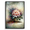 Rhododendron (Azalea) Oil Painting Style Art Print - Whimsical Painting Framed Plant Wall Art 1 oil whimsical flowers rhododendronazalea front view