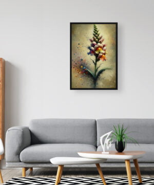 Snapdragon ( Antirrhinum) Oil Painting Style Art Print - Whimsical Painting Framed Plant Wall Art 15 Snapdragon ( Antirrhinum) Oil Painting Style Art Print - Whimsical Painting Framed Plant Wall Art - Image 3