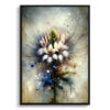 Spider flower (Cleome) Oil Painting Style Art Print - Whimsical Painting Framed Plant Wall Art 1 oil whimsical flowers spider flowercleome front view