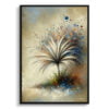 Stipa ichu (Jarava ischu) Oil Painting Style Art Print - Whimsical Painting Framed Plant Wall Art 1 oil whimsical flowers stipa ichujarava ischu front view