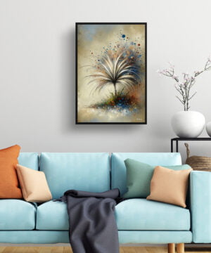 Stipa ichu (Jarava ischu) Oil Painting Style Art Print - Whimsical Painting Framed Plant Wall Art 15 Stipa ichu (Jarava ischu) Oil Painting Style Art Print - Whimsical Painting Framed Plant Wall Art - Image 2