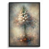 Summer snowflake (Leucojum Aestivum) Oil Painting Style Art Print - Whimsical Painting Framed Plant Wall Art 2 oil whimsical flowers summer snowflakeleucojum aestivum front view