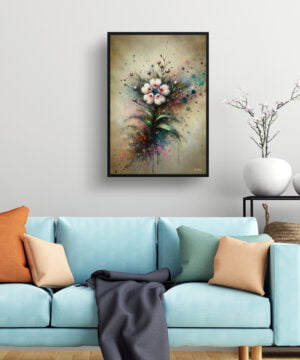 Sweet Rocket (Hesperis matronalis) Oil Painting Style Art Print - Whimsical Painting Framed Plant Wall Art 15 Sweet Rocket (Hesperis matronalis) Oil Painting Style Art Print - Whimsical Painting Framed Plant Wall Art - Image 2