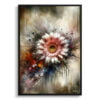 Transvaal daisy (Gerbera) Oil Painting Style Art Print - Whimsical Painting Framed Plant Wall Art 1 oil whimsical flowers transvaal daisygerbera front view