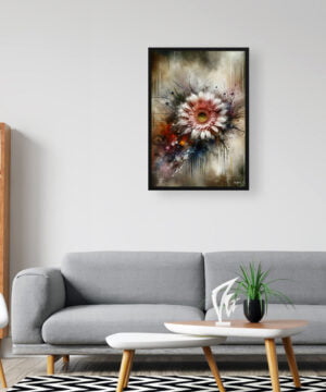 Transvaal daisy (Gerbera) Oil Painting Style Art Print - Whimsical Painting Framed Plant Wall Art 16 Transvaal daisy (Gerbera) Oil Painting Style Art Print - Whimsical Painting Framed Plant Wall Art - Image 3