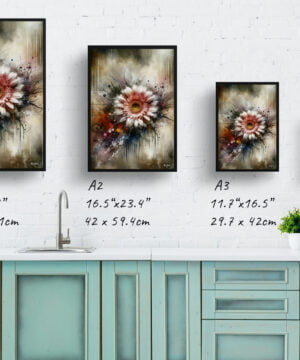 Transvaal daisy (Gerbera) Oil Painting Style Art Print - Whimsical Painting Framed Plant Wall Art 17 Transvaal daisy (Gerbera) Oil Painting Style Art Print - Whimsical Painting Framed Plant Wall Art - Image 4
