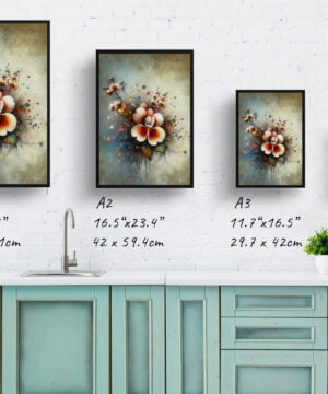Twinspur (Diascia personata) Oil Painting Style Art Print - Whimsical Painting Framed Plant Wall Art 17 Twinspur (Diascia personata) Oil Painting Style Art Print - Whimsical Painting Framed Plant Wall Art - Image 4