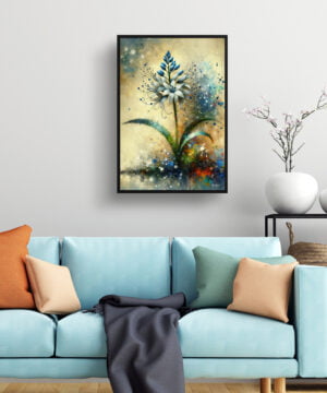 Two-leaf squill (Scilla Bifolia) Oil Painting Style Art Print - Whimsical Painting Framed Plant Wall Art 15 Two-leaf squill (Scilla Bifolia) Oil Painting Style Art Print - Whimsical Painting Framed Plant Wall Art - Image 2