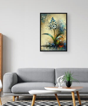 Two-leaf squill (Scilla Bifolia) Oil Painting Style Art Print - Whimsical Painting Framed Plant Wall Art 16 Two-leaf squill (Scilla Bifolia) Oil Painting Style Art Print - Whimsical Painting Framed Plant Wall Art - Image 3