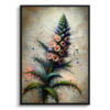 Vipers-buglosses (Echium) Oil Painting Style Art Print - Whimsical Painting Framed Plant Wall Art 1 oil whimsical flowers vipers buglossesechium front view