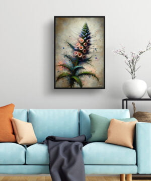 Vipers-buglosses (Echium) Oil Painting Style Art Print - Whimsical Painting Framed Plant Wall Art 15 Vipers-buglosses (Echium) Oil Painting Style Art Print - Whimsical Painting Framed Plant Wall Art - Image 2