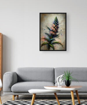 Vipers-buglosses (Echium) Oil Painting Style Art Print - Whimsical Painting Framed Plant Wall Art 16 Vipers-buglosses (Echium) Oil Painting Style Art Print - Whimsical Painting Framed Plant Wall Art - Image 3