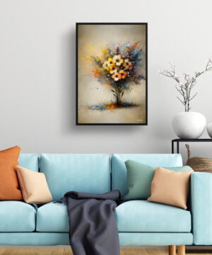 Wallflowers (Erysimum) Oil Painting Style Art Print - Whimsical Painting Framed Plant Wall Art 15 Wallflowers (Erysimum) Oil Painting Style Art Print - Whimsical Painting Framed Plant Wall Art - Image 2