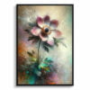 Windflower (Anemone) Oil Painting Style Art Print - Whimsical Painting Framed Plant Wall Art
