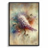 Wisteria (Fabaceae) Oil Painting Style Art Print - Whimsical Painting Framed Plant Wall Art 2 oil whimsical flowers wisteriafabaceae front view