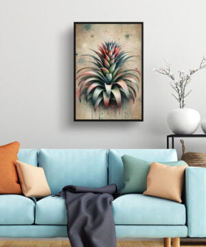Bromeliads (Bromeliaceae) Oil Painting Style Art Print - Whimsical Painting Framed Plant Wall Art 15 Bromeliads (Bromeliaceae) Oil Painting Style Art Print - Whimsical Painting Framed Plant Wall Art - Image 2